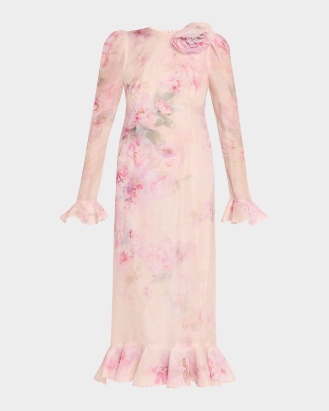 Crush Flower Midi Dress